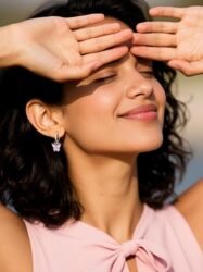 SILVERCUTE 925 Sterling Silver Butterfly Earrings - Image 3