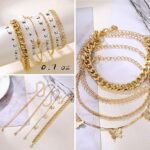 IFKM 6 PACK (24 PCS) Boho Gold Chain Bracelets Set for... - Image 2