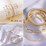IFKM 6 PACK (24 PCS) Boho Gold Chain Bracelets Set for... - Image 3