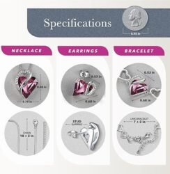 Leafael Valentine's Day Gift Necklaces for Women, Infinity Love... - Image 4